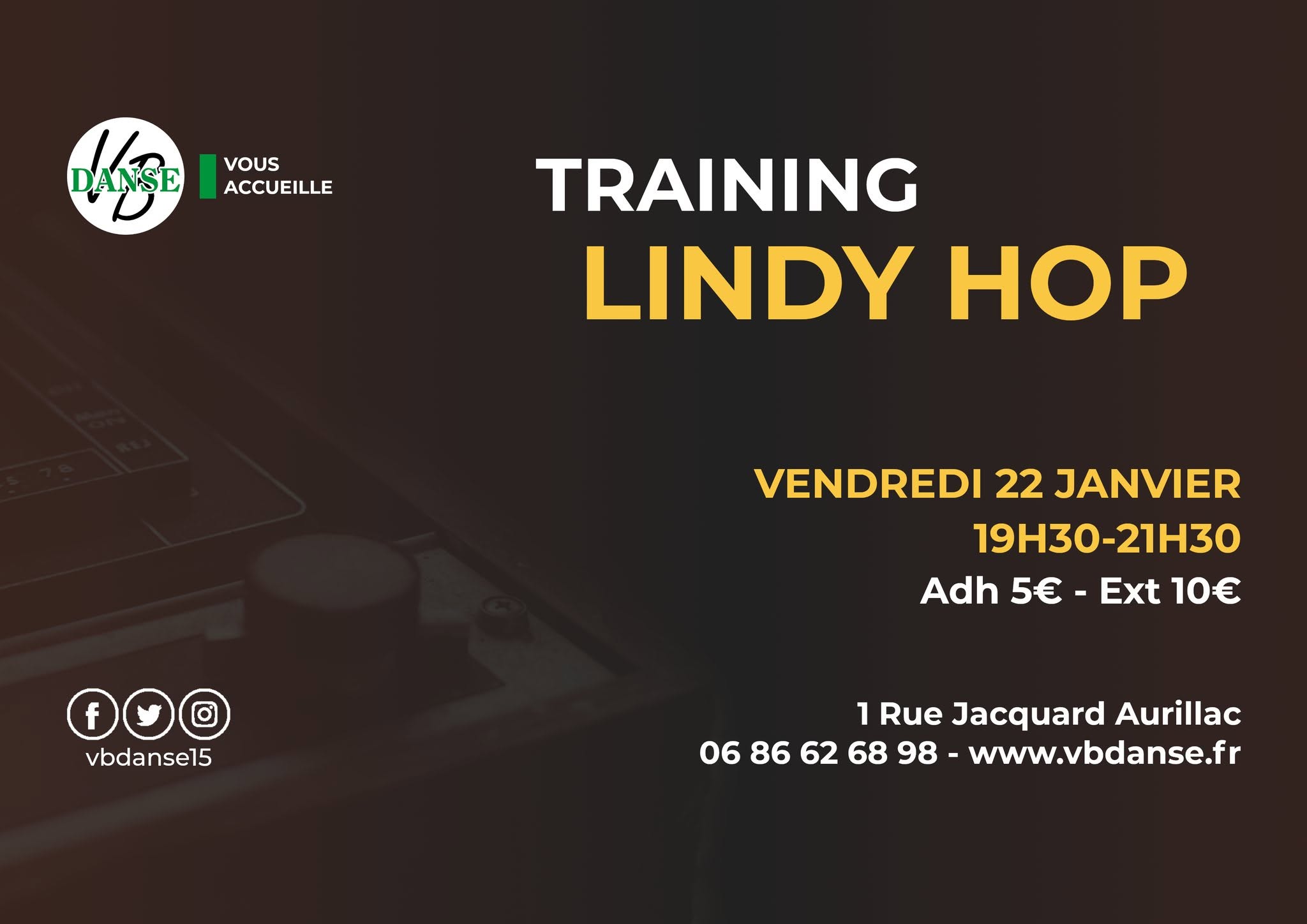 Training LINDY HOP — FRI 22 JAN 2027