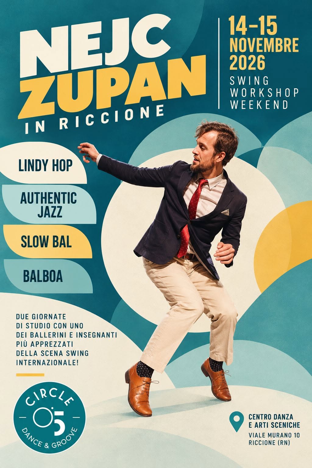 SWING WORKSHOP WEEKEND - NEJC ZUPAN — SAT 14 – SUN 15 NOV