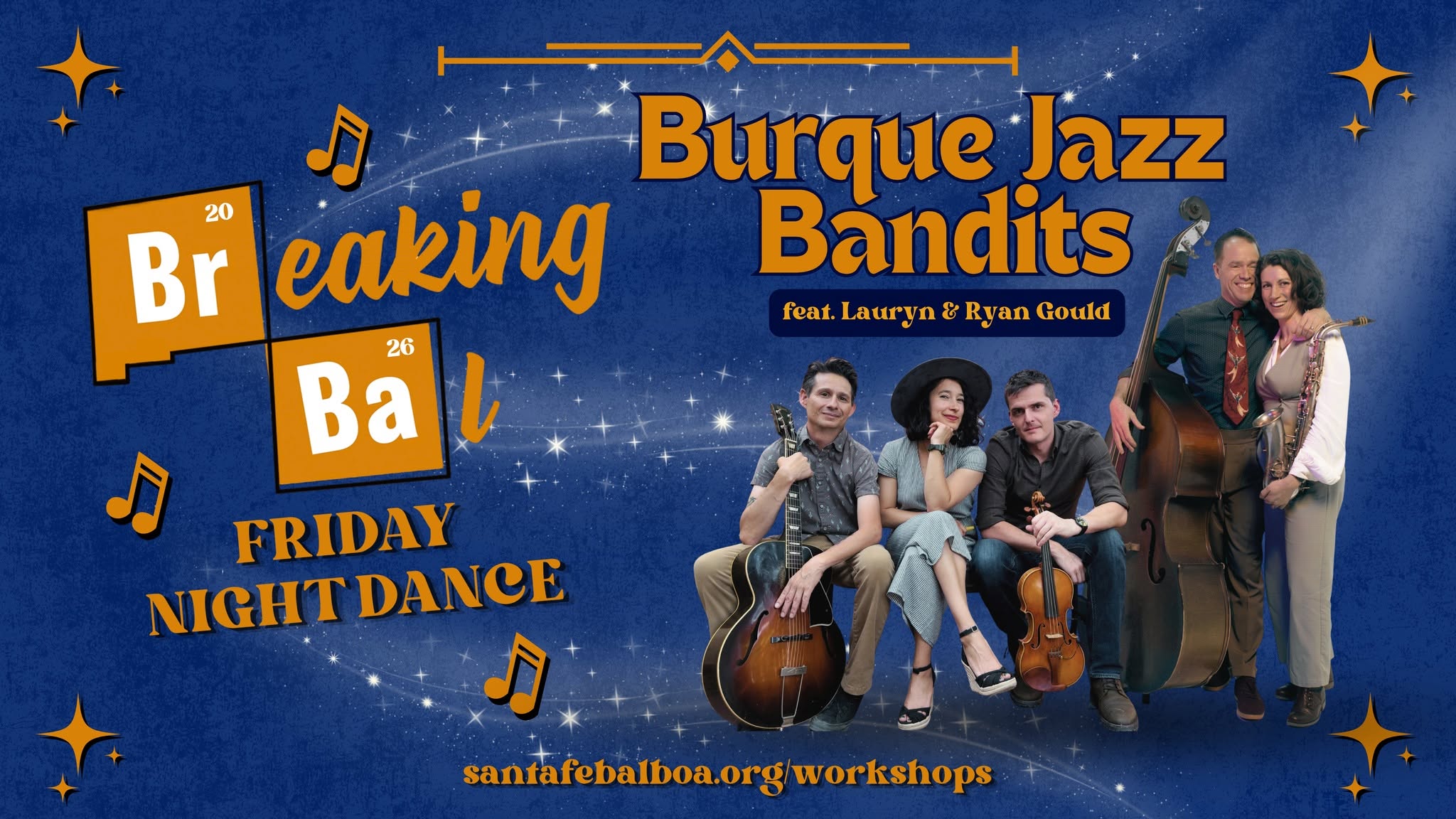 Friday Night Swing Dance with Burque Jazz Bandits feat Lauryn & Ryan Gould, Breaking Bal 2026 — SAT 17 OCT