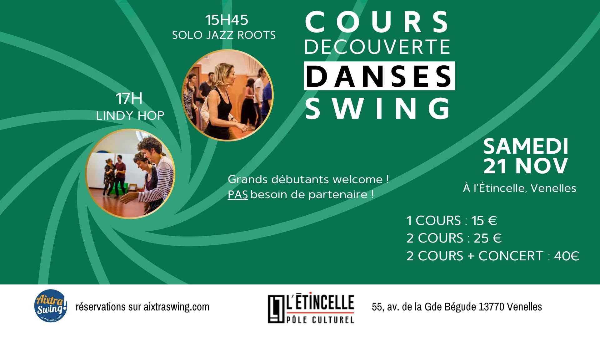 Stage Découverte de danses Swing — SAT 21 NOV