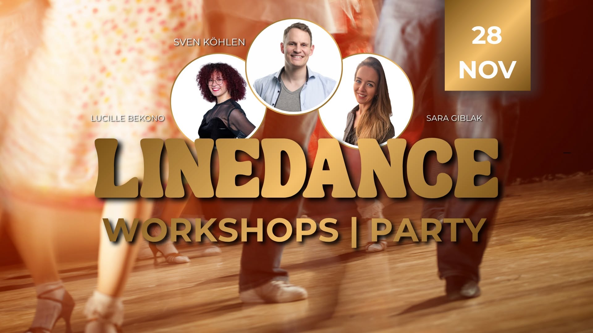 Linedance Workshops und Party — SAT 28 NOV