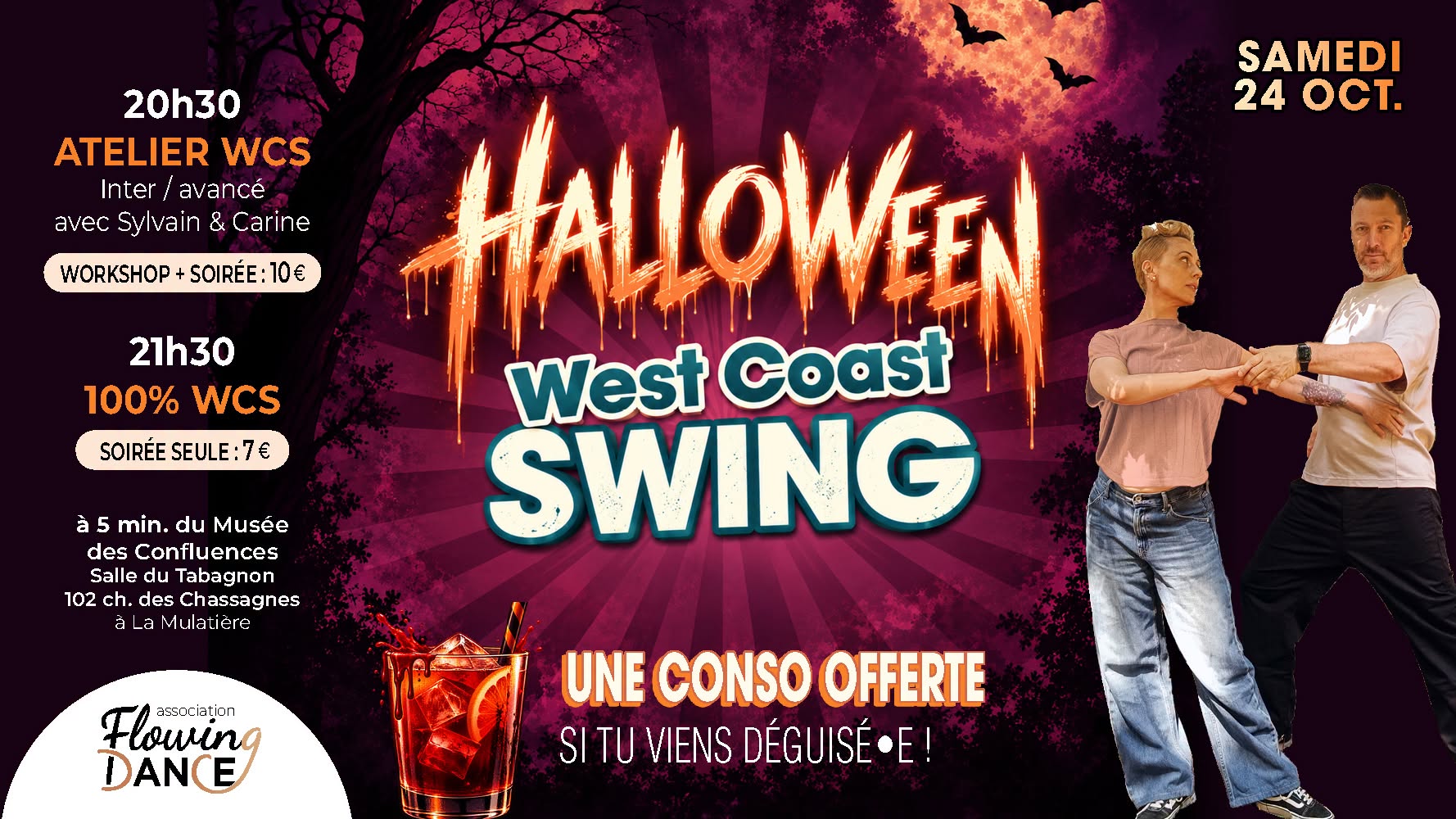Soirée 100% West Coast Swing — Cours & soirée — SAT 24 OCT