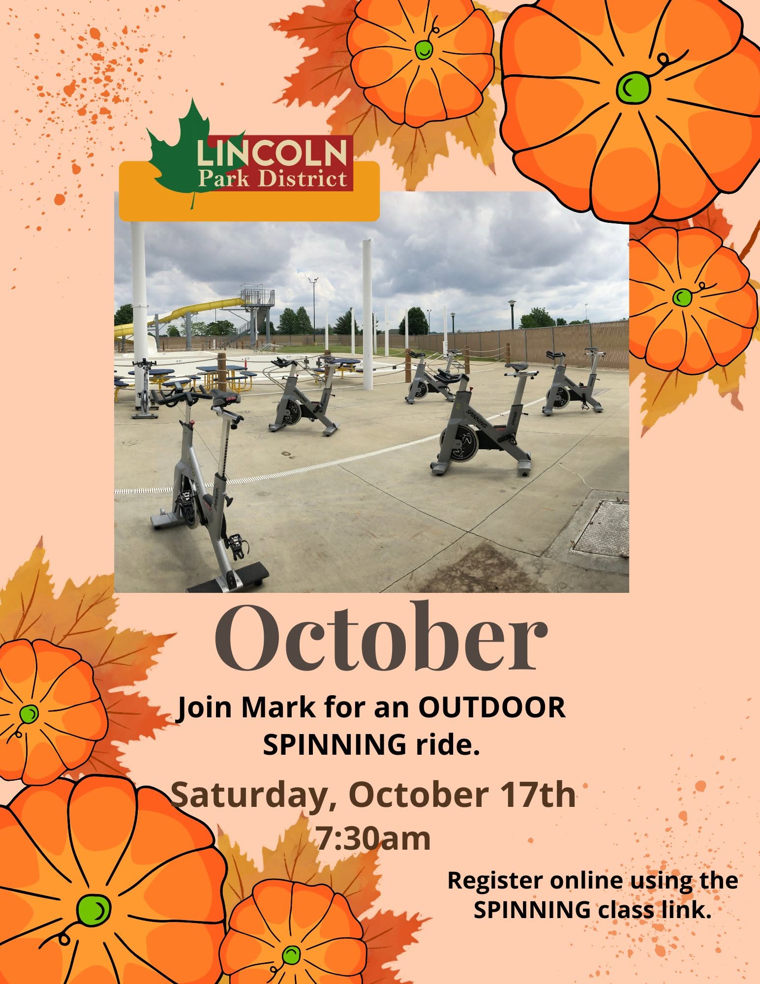 Outdoor SPINNING — SAT 17 OCT
