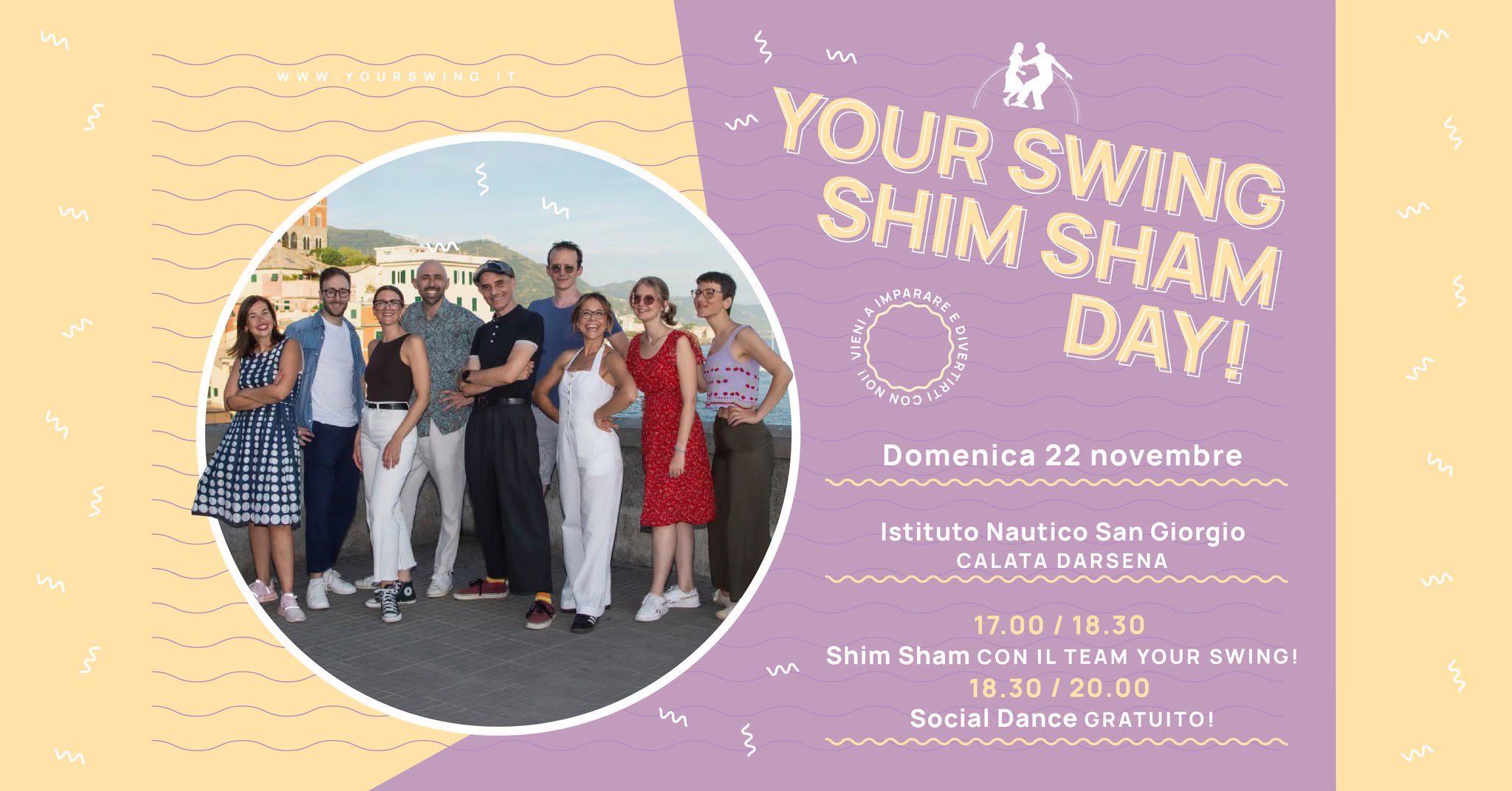 Shim Sham + Social Dance con Your Swing! — SUN 22 NOV