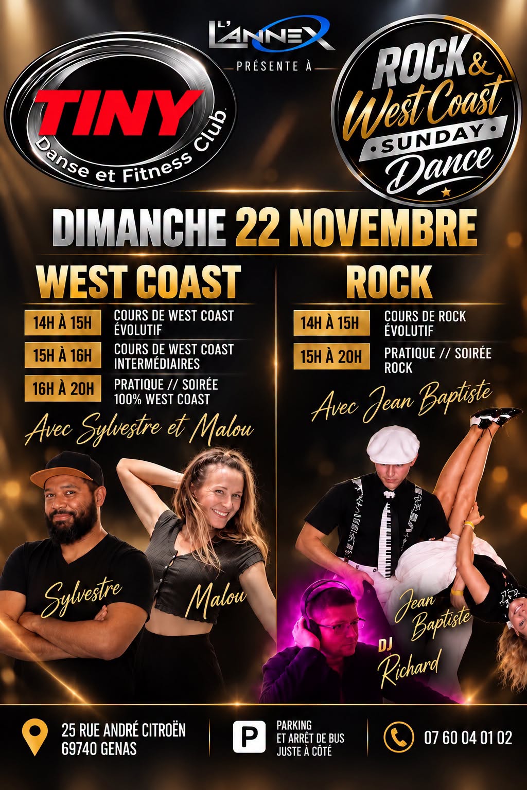 🎸ROCK&WEST COAST 🎸SUNDAY DANCE 🎸 — SUN 22 NOV
