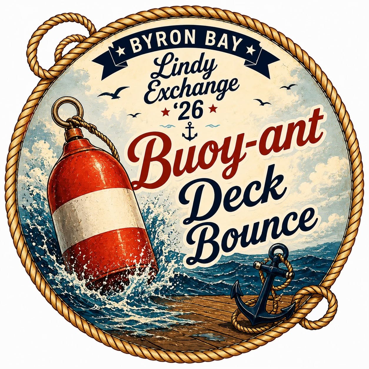 ⚓ BUOY-ANT DECK BOUNCE - Byron Bay Lindy Exchange 2026 — SAT 17 OCT