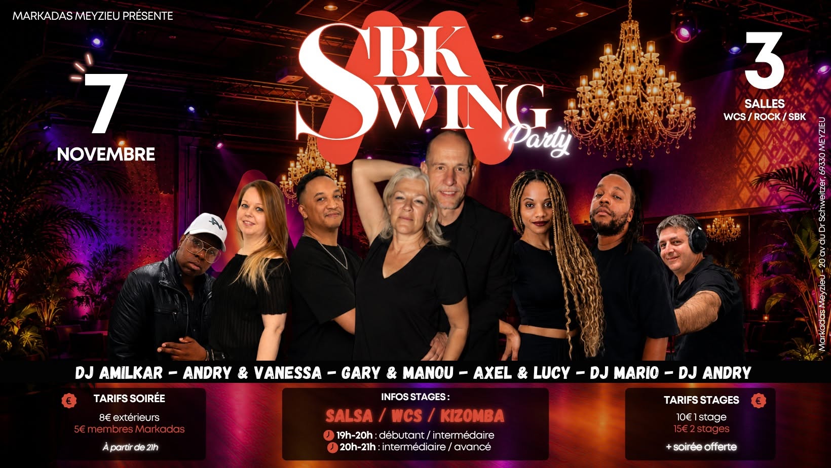 Soirée SBK SWING Party - Samedi 7 novembre 🥂 — SAT 7 – SUN 8 NOV
