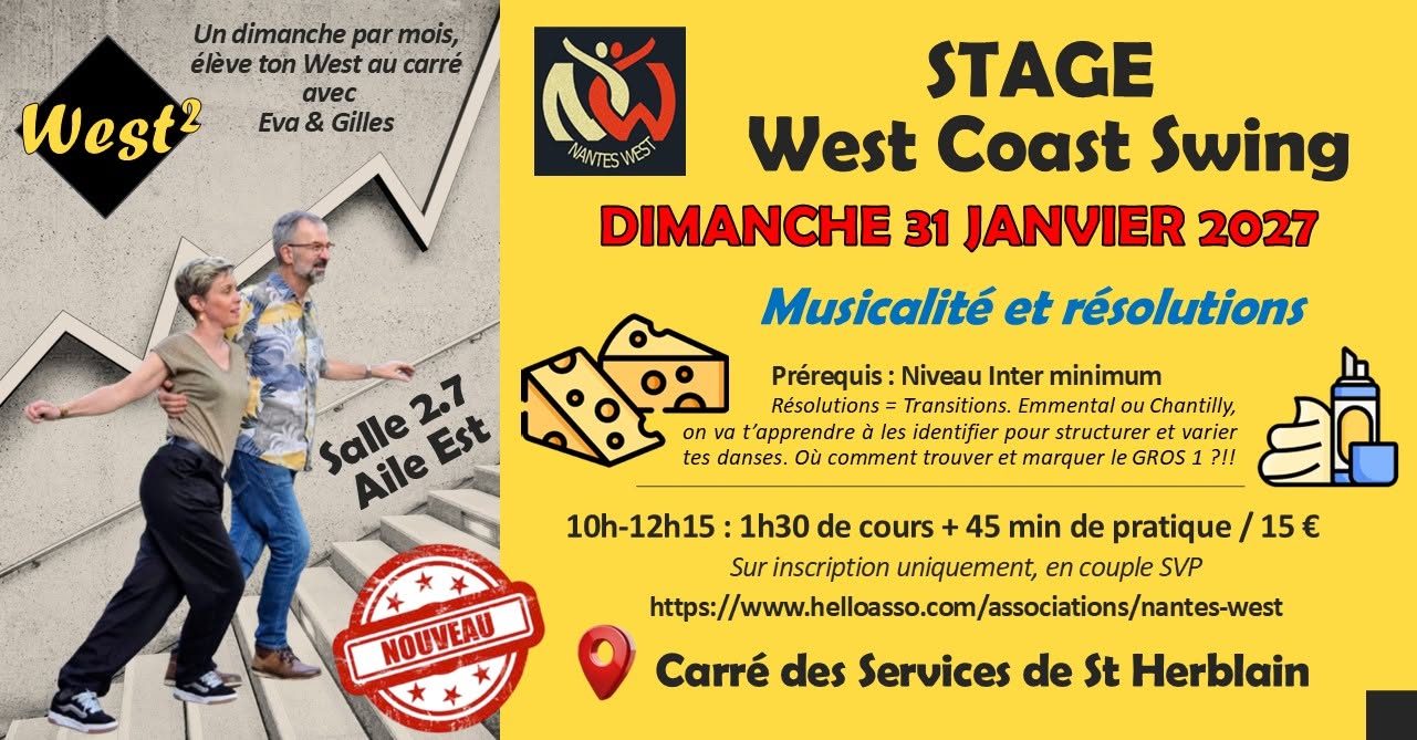 Stage West² "Musicalité et Résolutions" — SUN 31 JAN 2027