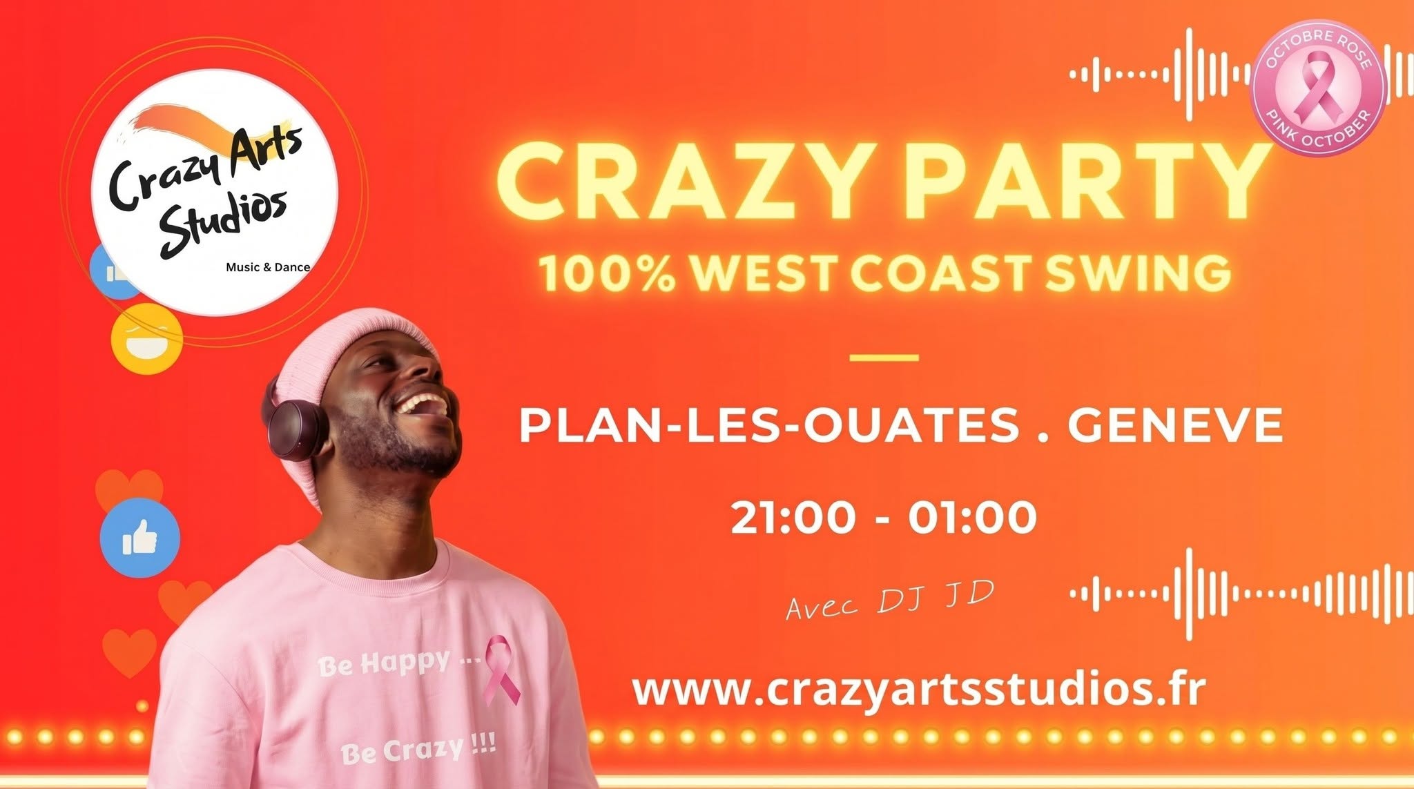 CRAZY PARTY 100% WEST COAST SWING — FRI 20 – SAT 21 NOV