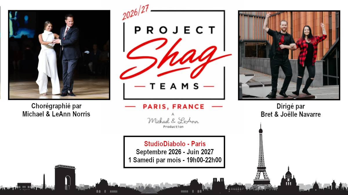 Project Shag Teams - Carolina Shag à Paris avec Bret & Joëlle Navarre — SAT 28 NOV