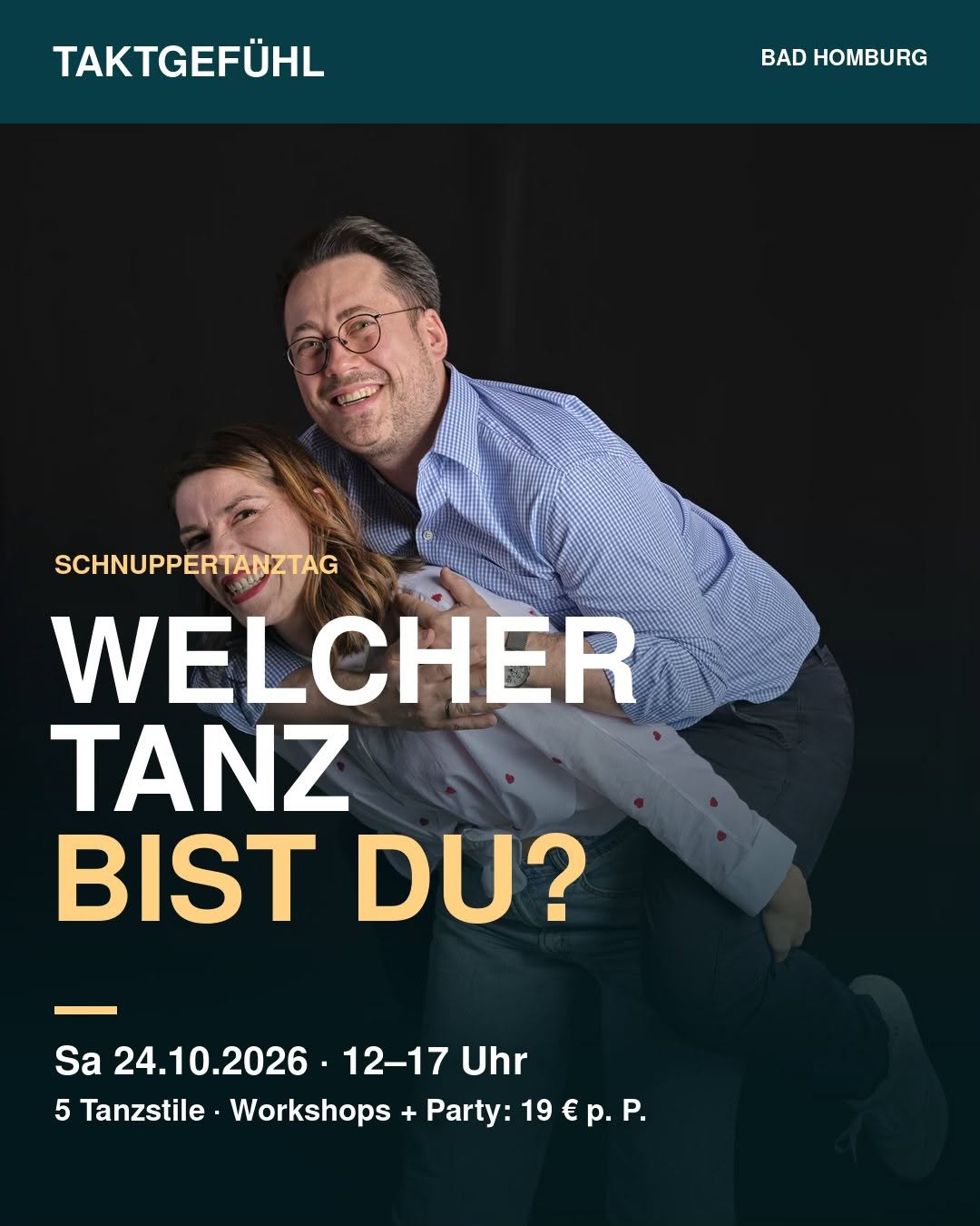 SCHNUPPERTANZTAG — SAT 24 OCT