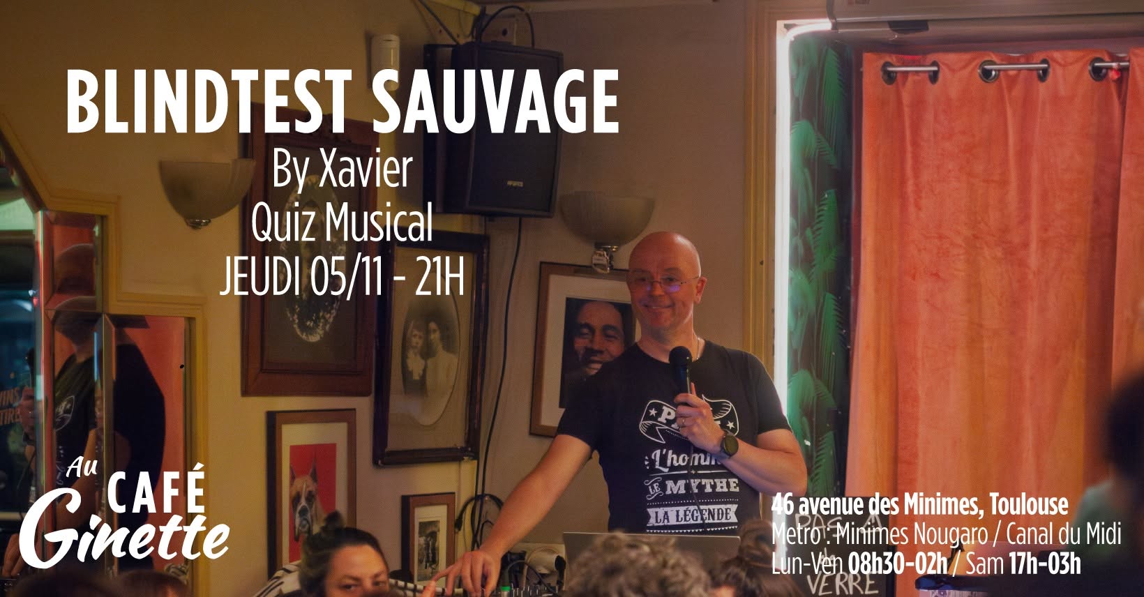 Blindtest Sauvage — By Xavier @Café Ginette — THU 5 NOV
