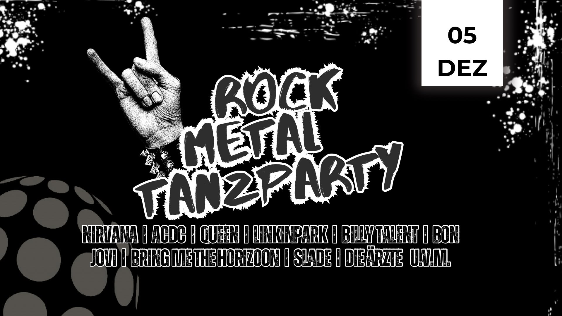 Mottotanzparty: Rock und Metal — SAT 5 DEC