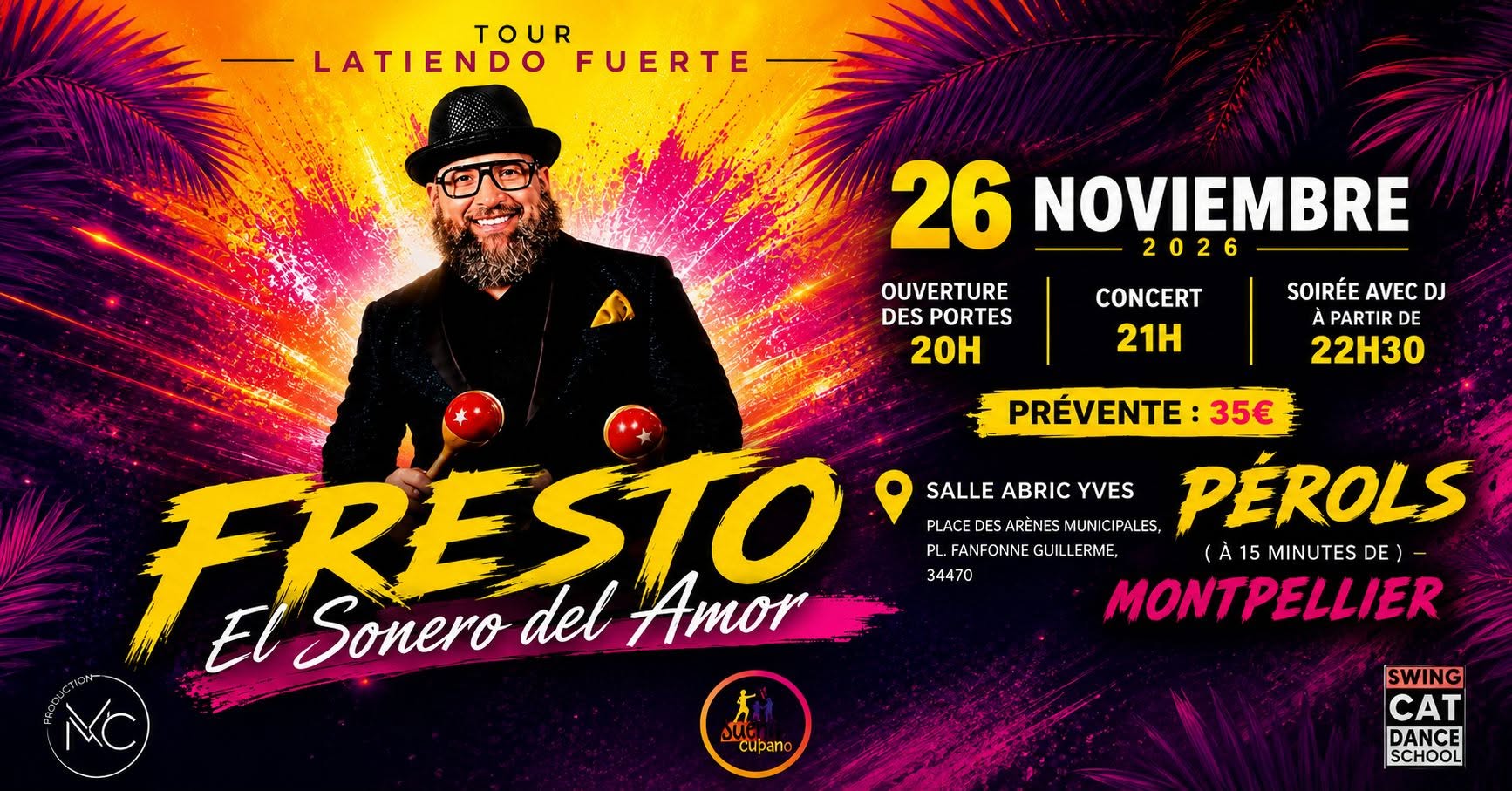 Concert de Fresto le 26 novembre à Pérols (à 15 min de Montpellier) — THU 26 – FRI 27 NOV