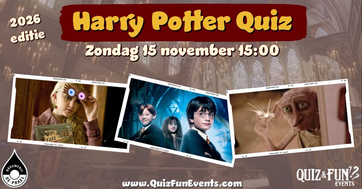 Harry Potter Quiz | Den Haag — SUN 15 NOV