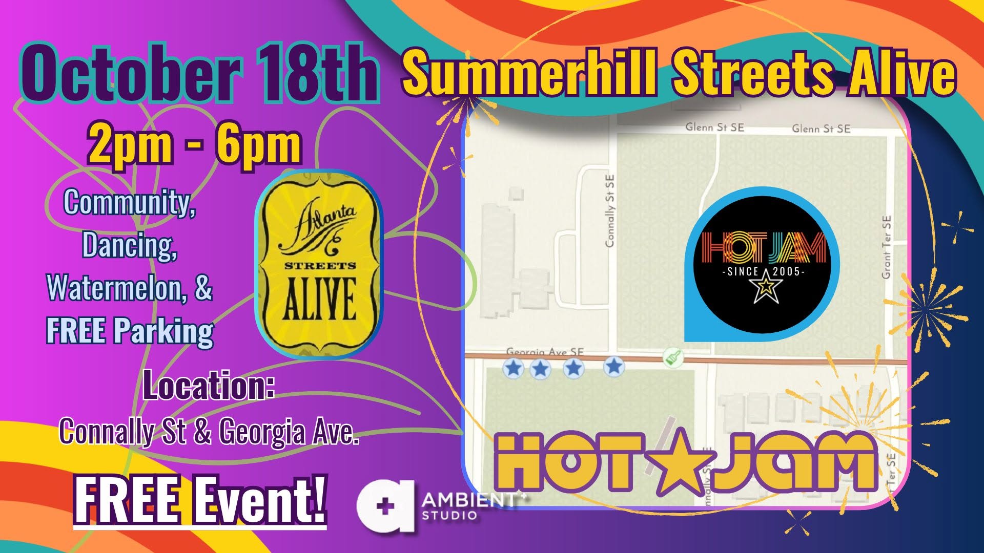 Atlanta Streets Alive on Summerhill — SUN 18 OCT