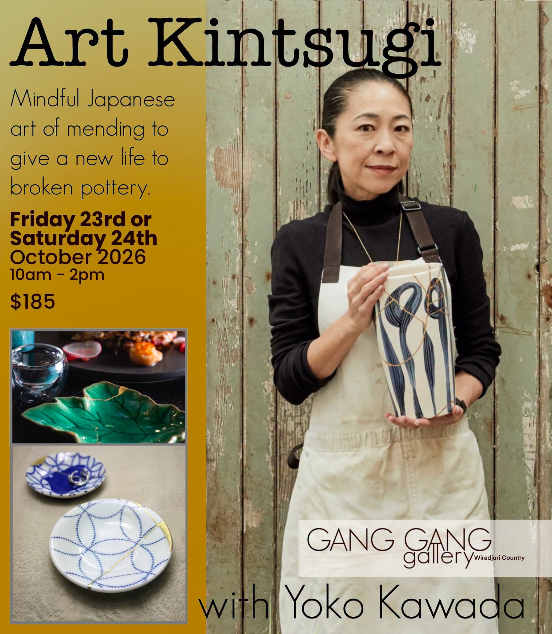 ART KINTSUGI with Yoko Kawada — THU 22 – FRI 23 OCT