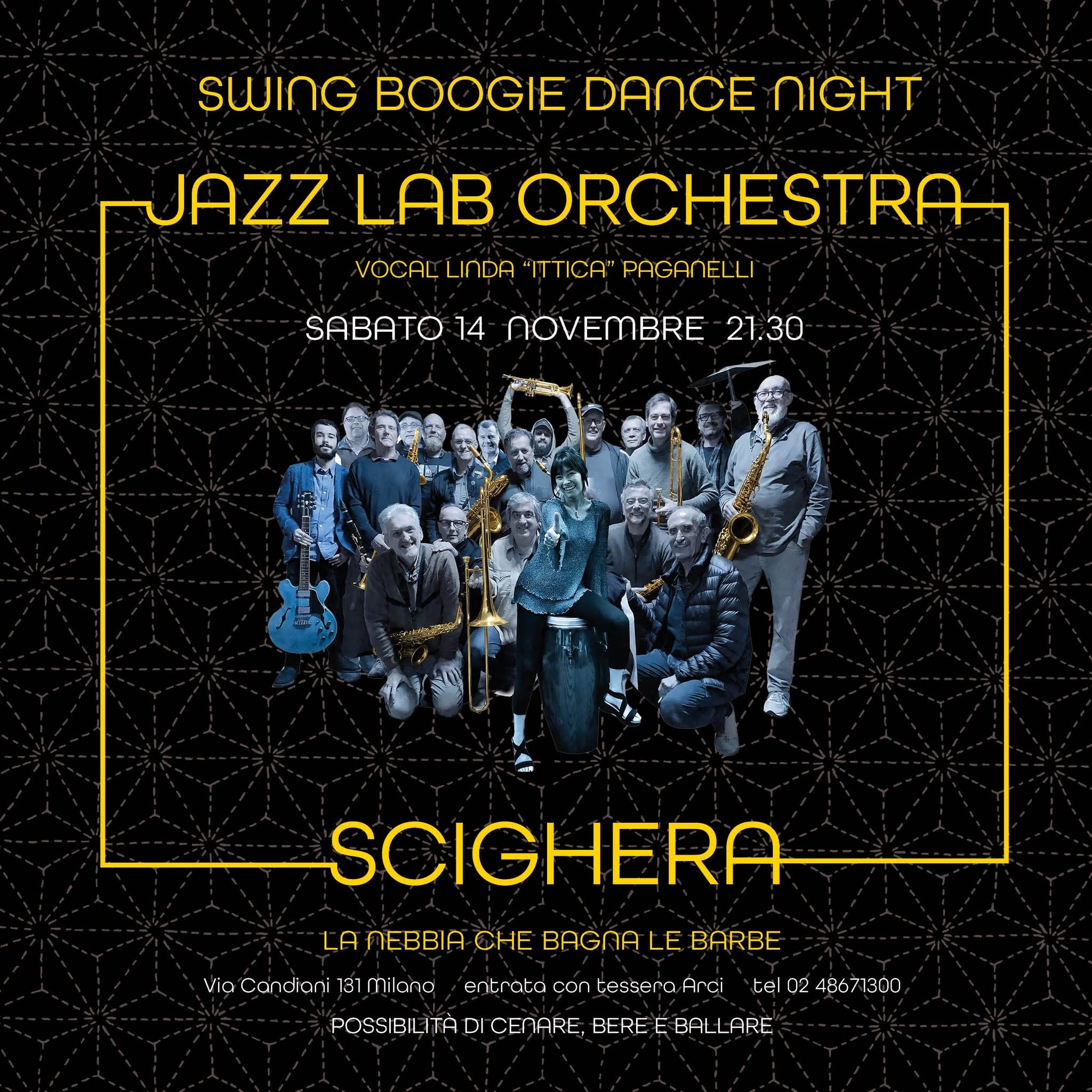 JAZZ LAB ORCHESTRA - SWING BOOGIE DANCE NIGHT — SAT 14 NOV