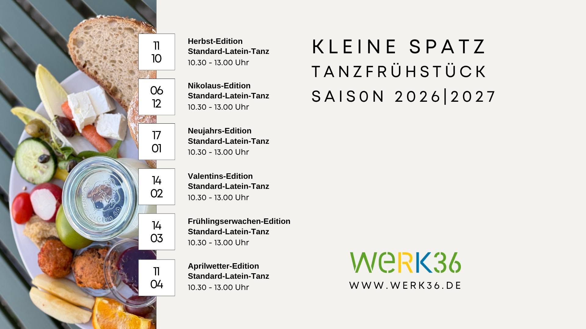 Kleine Spatz - Tanzfrühstück — SUN 6 DEC