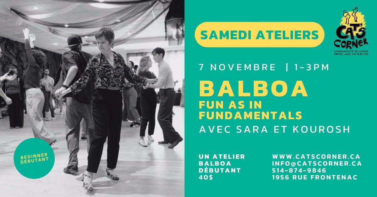 Atelier BALBOA - fun as in fundamentals — SAT 7 NOV
